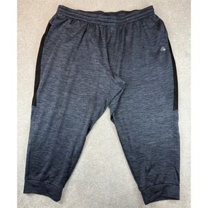 Tek Gear DryTek Men's 3XB Pull-On Joggers Pockets Gray Black Athletic Pants